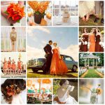 Trang trí đám cưới màu cam