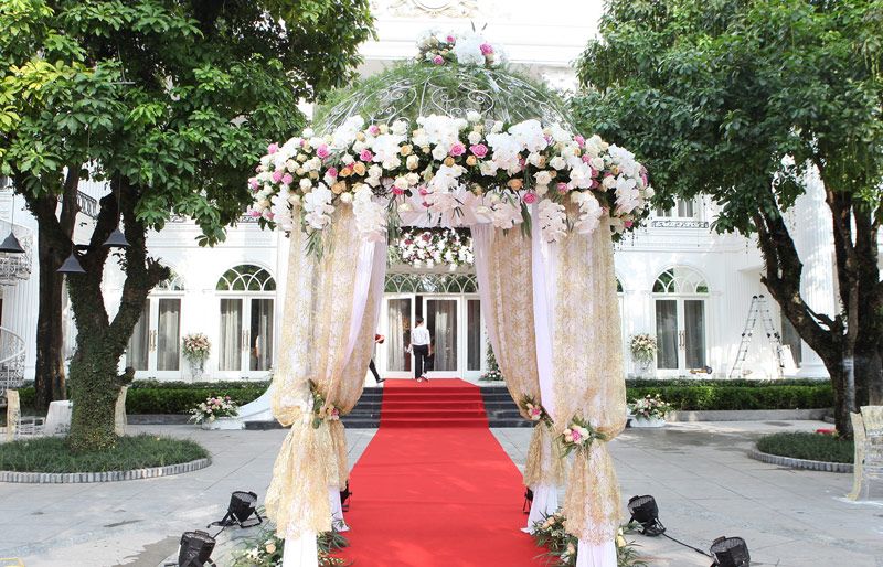 Cổng hoa cưới độc đáo